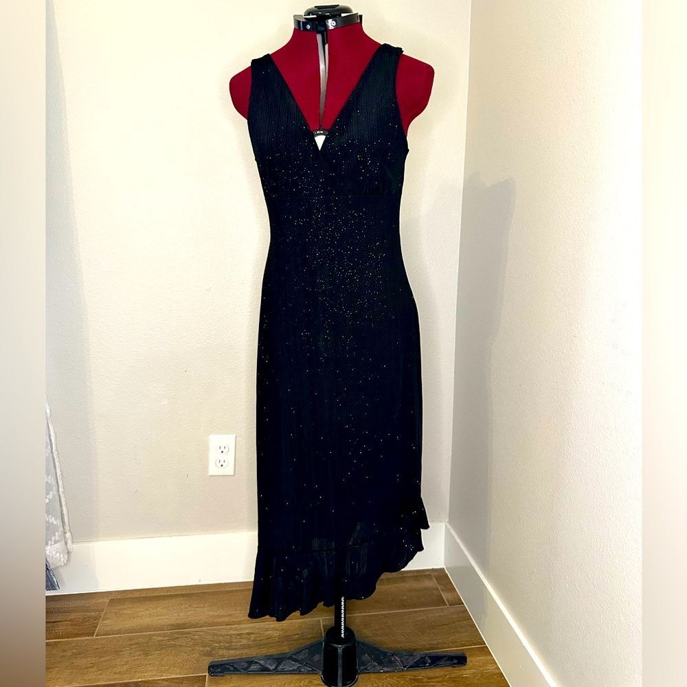 California Concepts Asymmetrical black Sparkly Dress